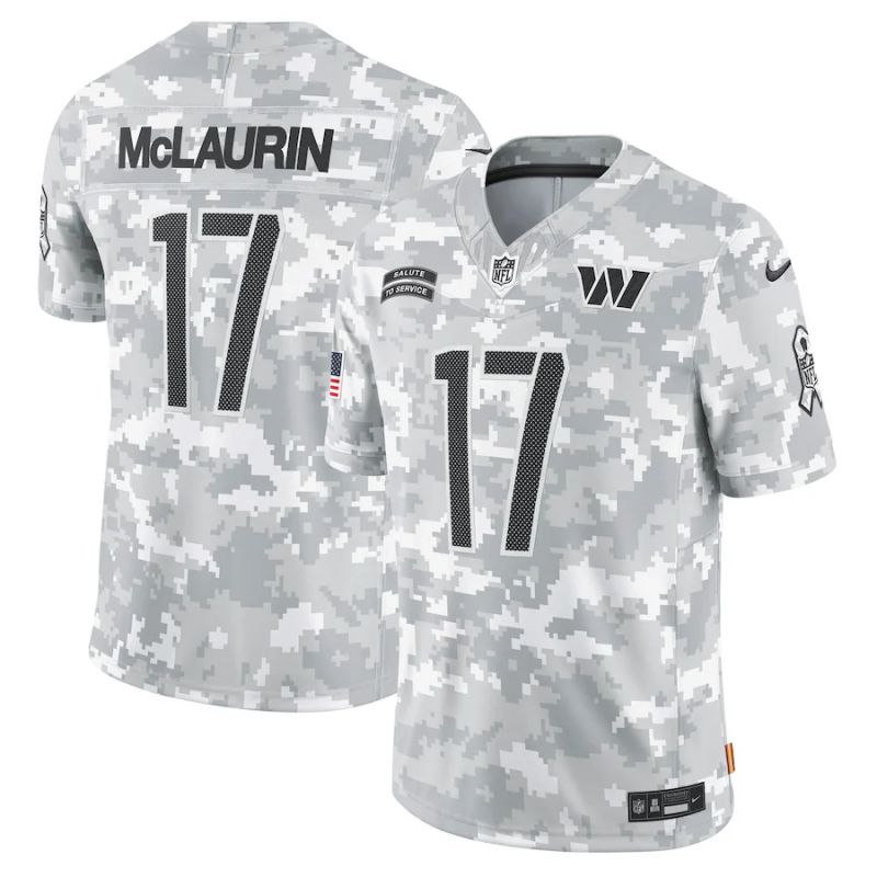 Men Washington Commanders 17 Mclaurin Nike Arctic Camo 2024 Salute to Service Limited NFL Jersey